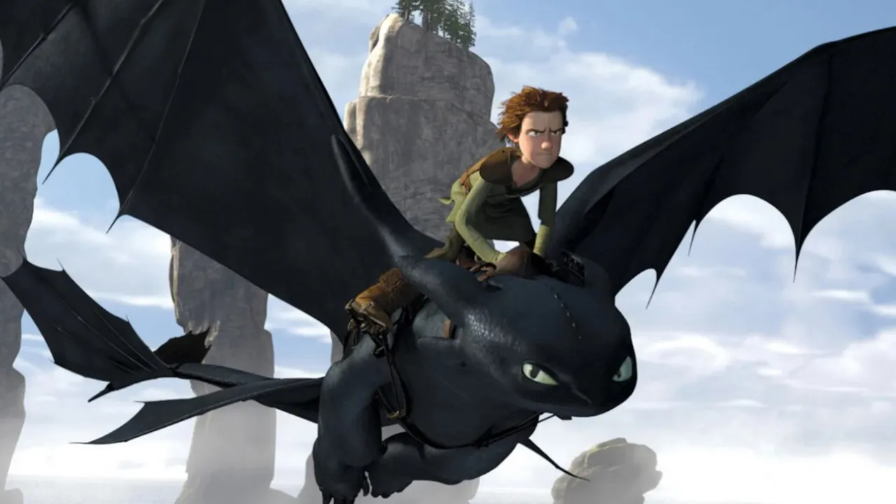 Кадр из мультфильма «Как приручить дракона».