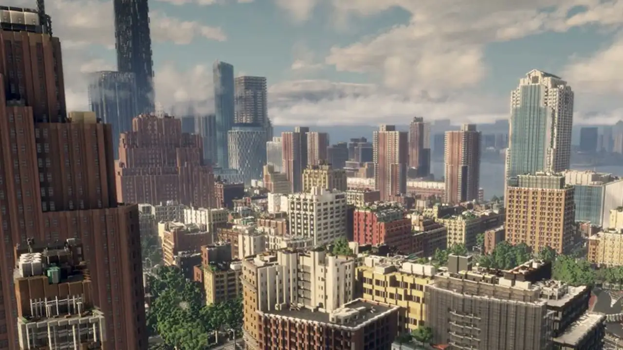 В Minecraft воссоздали Нью-Йорк в масштабе 1:1.