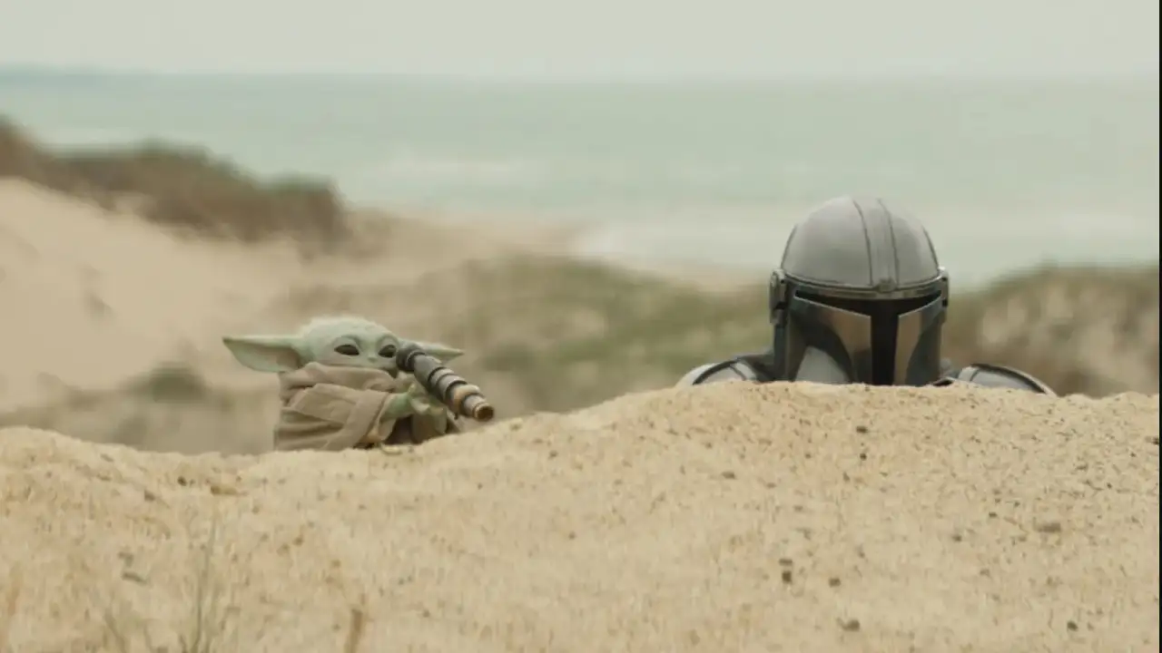 Мандалорец и Грогу.