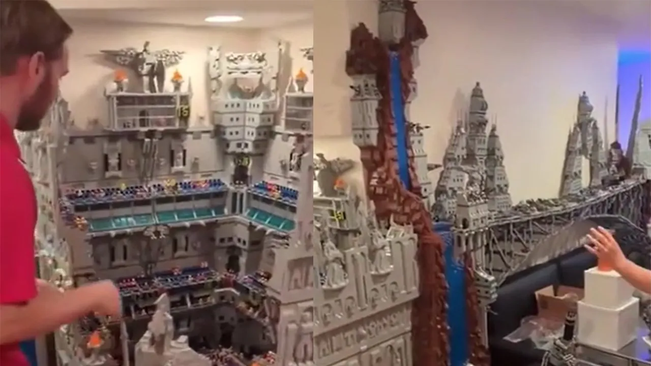 Крепость из LEGO.